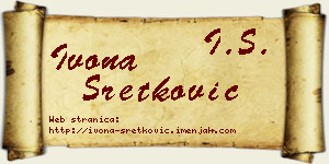 Ivona Sretković vizit kartica